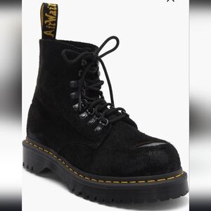 NWT Doc Martens 1460 Pascal Suede Boots Unisex Mens 8 Womens 9 Black Lace Up